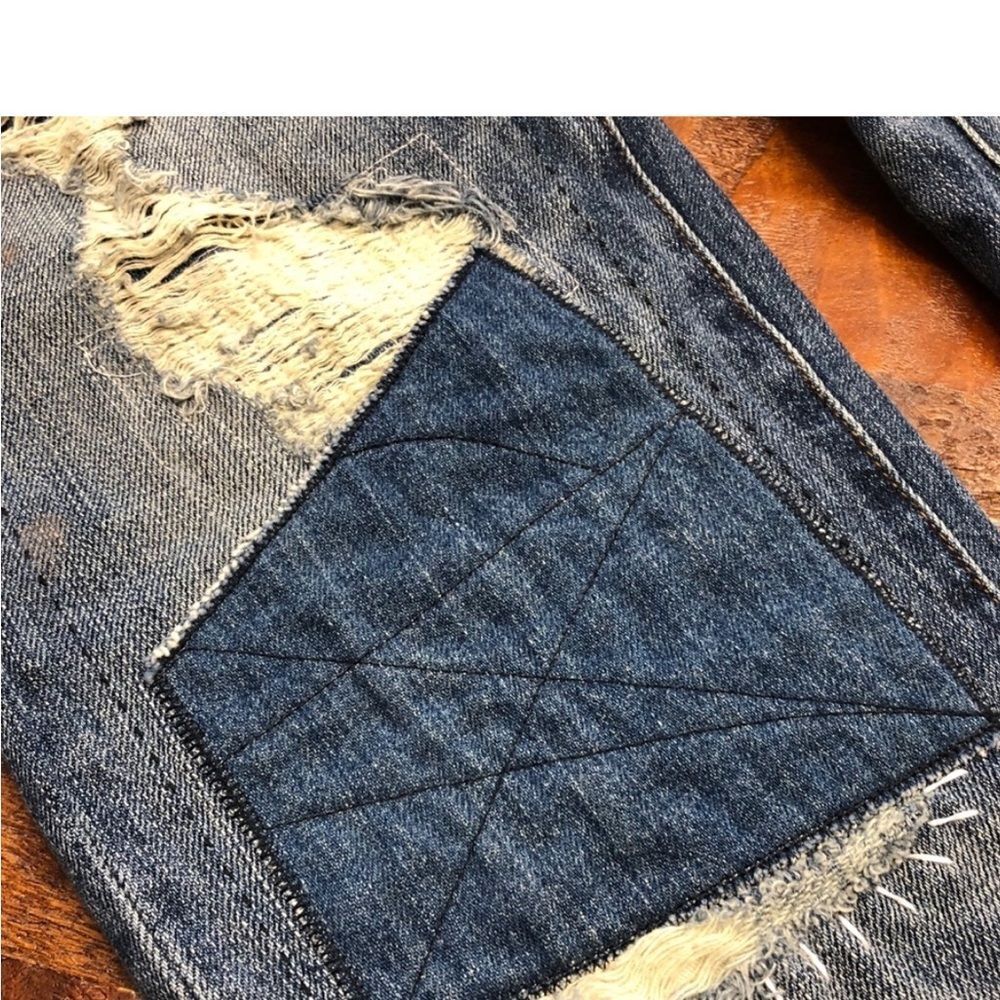 HENRY & BELLE PATCHWORK BOYFRIEND JEANS - Picture 13 of 15